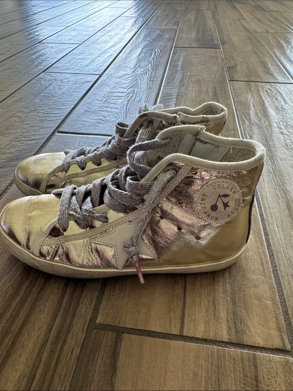 Golden Goose shiny gold